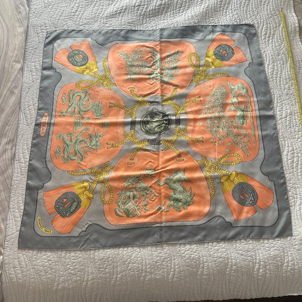 HERMES Paris Silk Scarf